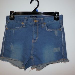Slinky Womens Jean Shorts Waist 25 Distressed E335